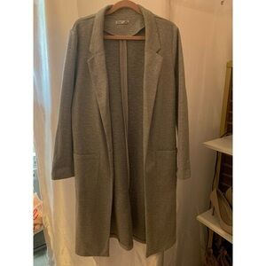 Dex Long Grey Blazer Style Jacket Size Medium